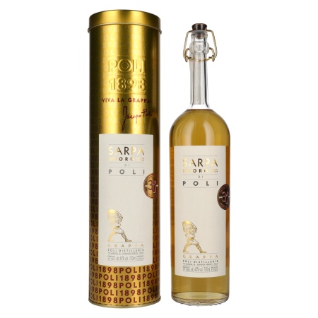 🌾Poli Grappa Sarpa Oro di Poli 40% Vol. 0,7l in Geschenkbox | Spirits Village