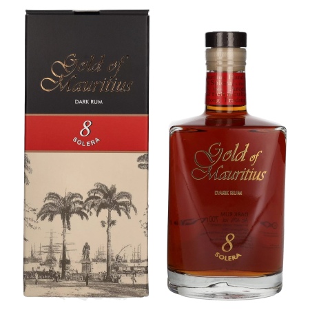 🌾Gold of Mauritius 8 Solera Dark Rum 40% Vol. 0,7l in Geschenkbox | Spirits Village