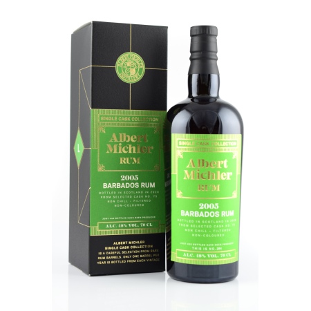 🌾Albert Michler Single Cask Collection Barbados 2005/2020 48%vol. 0,7l | Spirits Village