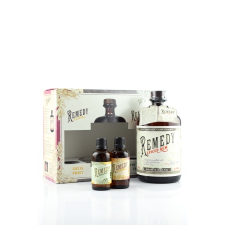 🌾Remedy Spiced Rum 41,5%vol. 0,7l incl. 2 miniatures 0,05l | Spirits Village