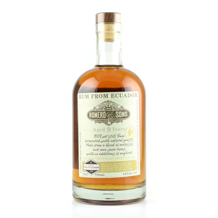 🌾Romero & Sons 9 year old Pot Still Rum 44%vol. 0,7l | Spirits Village