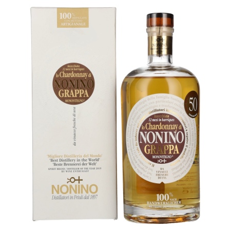 🌾Nonino Grappa Chardonnay in Barriques 41% Vol. 0,7l in Geschenkbox | Spirits Village