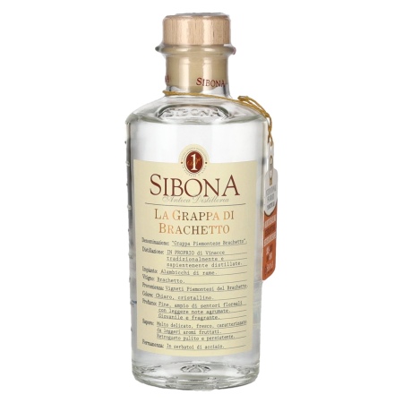 🌾Sibona La Grappa di BRACHETTO 40% Vol. 0,5l | Spirits Village