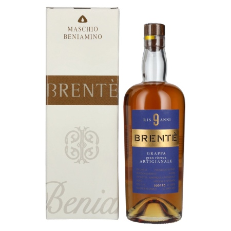 Maschio Beniamino BRENTÈ CUVÉE 9 Anni Gran Riserva Grappa 42% Vol. 0,7l in Geschenkbox