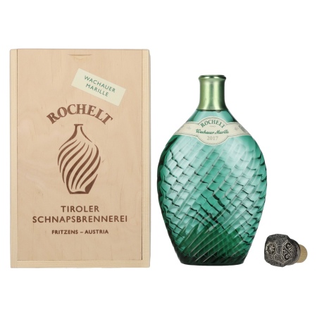 🌾Rochelt Wachauer Marille 2017 50% Vol. 0,35l in Holzkiste | Spirits Village