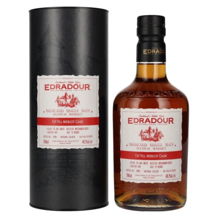 🌾Edradour 11 Years Old ST. MICHAEL-EPPAN Merlot Cask -1 2012 48,2% Vol. 0,7l in Geschenkbox | Spirits Village