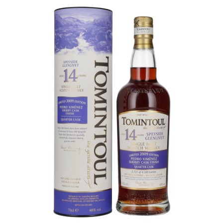 🌾Tomintoul 14 Years Old PX SHERRY QUARTER CASK Finish 2009 46% Vol. 0,7l in Geschenkbox | Spirits Village