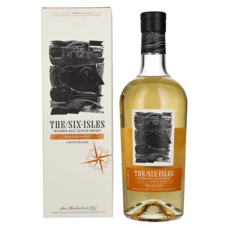 🌾The Six Isles Blended Malt Scotch Whisky RUM CASK FINISH Limited Release 48% Vol. 0,7l in Geschenkbox | Spirits Village