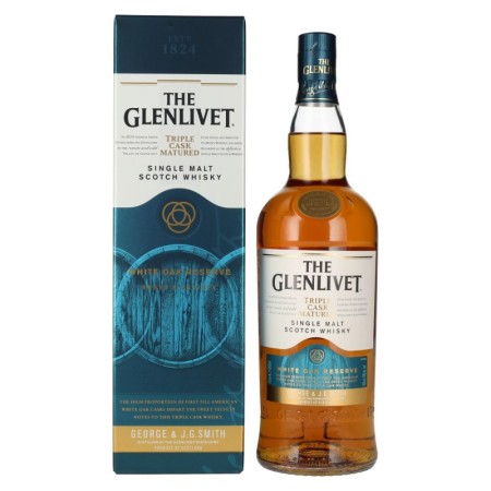 🌾The Glenlivet WHITE OAK RESERVE Triple Cask Matured 40% Vol. 1l in Geschenkbox | Spirits Village