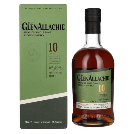 🌾The GlenAllachie 10 Years Old CASK STRENGTH Batch 11 59,4% Vol. 0,7l in Geschenkbox | Spirits Village