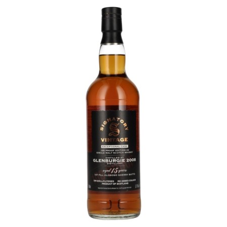 🌾Signatory Vintage 100 Proof Edition GLENBURGIE 15 Years Old Exceptional Cask -2 2008 57,1% Vol. 0,7l | Spirits Village