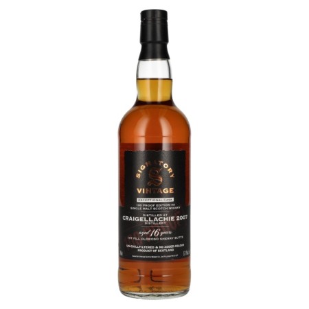 🌾Signatory Vintage 100 Proof Edition CRAIGELLACHIE 16 Years Old Exceptional Cask -4 2007 57,1% Vol. 0,7l | Spirits Village