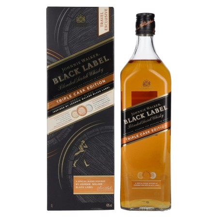 🌾Johnnie Walker BLACK LABEL Blended Scotch Whisky TRIPLE CASK EDITION 40% Vol. 1l in Geschenkbox | Spirits Village