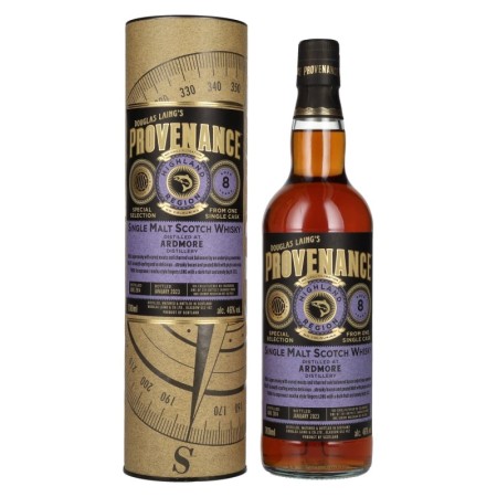 🌾Douglas Laing PROVENANCE Ardmore 8 Years Old Single Cask Single Malt Scotch Whisky 2014 46% Vol. 0,7l in Geschenkbox | Spirits Village