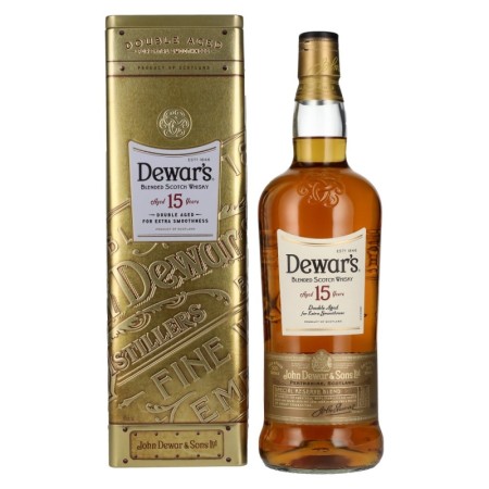 🌾Dewar's 15 Years Old Double Aged Blended Scotch Whisky 40% Vol. 1l in Tinbox | Spirits Village