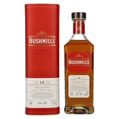 🌾Bushmills 14 Years Old Single Malt Irish Whiskey MALAGA CASK Finish 40% Vol. 0,7l in Geschenkbox | Spirits Village