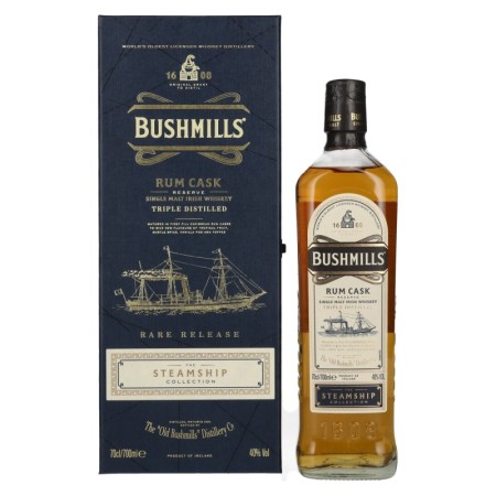 🌾Bushmills RUM CASK Reserve The Steamship Collection 40% Vol. 0,7l in Geschenkbox | Spirits Village