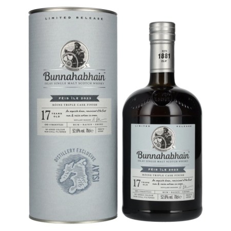 🌾Bunnahabhain 17 Years Old MÒINE TRIPLE CASK Limited Release Fèis Ìle 2023 52,6% Vol. 0,7l in Geschenkbox | Spirits Village