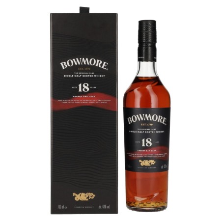 🌾Bowmore 18 Years Old Sherry Oak Cask Islay Single Malt 43% Vol. 0,7l in Geschenkbox | Spirits Village