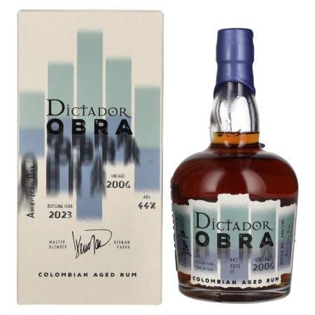 🌾Dictador OBRA VINTAGE 17 Years Old AMERICAN OAK CASK Rum 2006 44% Vol. 0,7l in Geschenkbox | Spirits Village