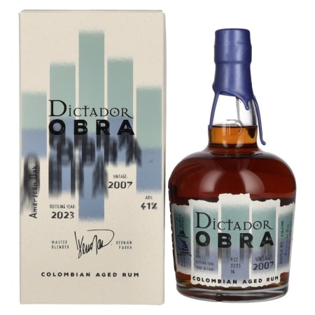 🌾Dictador OBRA VINTAGE 16 Years Old AMERICAN OAK CASK Rum 2007 41% Vol. 0,7l in Geschenkbox | Spirits Village