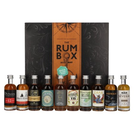 🌾The Rum Box 41,2% Vol. 10x0,05l in Geschenkbox | Spirits Village