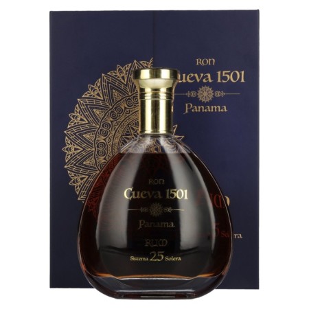 🌾Ron Cueva 1501 Panama 25 Sistema Solera Rum 40% Vol. 0,7l in Geschenkbox | Spirits Village