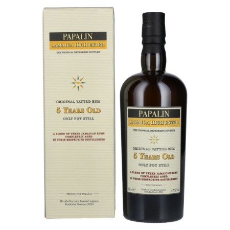 🌾Papalin 5 Years Old Jamaica High Ester Rum 47% Vol. 0,7l in Geschenkbox | Spirits Village