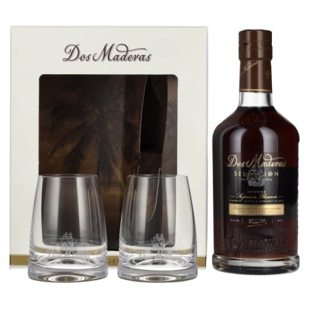 🌾Dos Maderas Selección Superior Reserve Triple Aged Rum 42% Vol. 0,7l in Geschenkbox mit 2 Gläser | Spirits Village