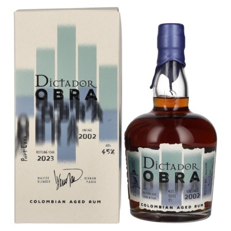 🌾Dictador OBRA VINTAGE 21 Years Old PORT CASK Rum 2002 45% Vol. 0,7l in Geschenkbox | Spirits Village