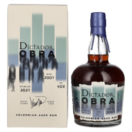 🌾Dictador OBRA VINTAGE 20 Years Old SHERRY CASK Rum 2003 40% Vol. 0,7l in Geschenkbox | Spirits Village