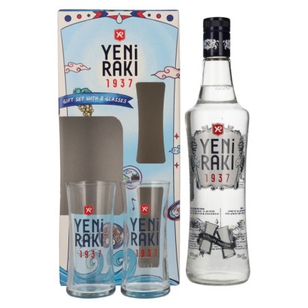 🌾Yeni Raki 45% Vol. 0,7l in Geschenkbox mit 2 Gläsern | Spirits Village