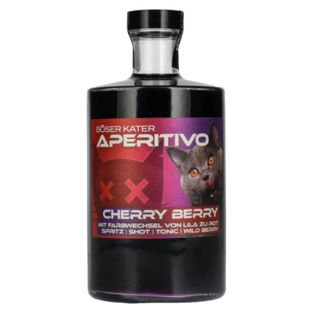 🌾BÖSER KATER Aperitivo Cherry Berry Farbwechsel 15% Vol. 0,5l | Spirits Village