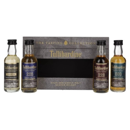 🌾Tullibardine Tasting Collection Set 43% Vol. 4x0,05l in Geschenkbox | Spirits Village