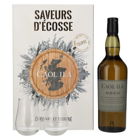 🌾Caol Ila MOCH Saveurs D'Ècosse Set 43% Vol. 0,7l in Geschenkbox mit 2 Gläsern | Spirits Village