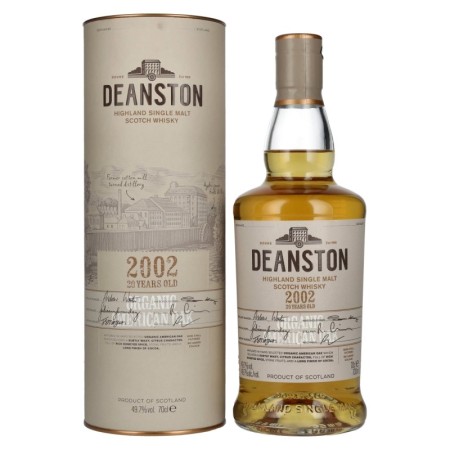 🌾Deanston 20 Years Old Organic American Oak Highland Single Malt 2002 49,7% Vol. 0,7l in Geschenkbox | Spirits Village