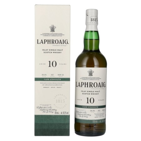 🌾Laphroaig 10 Years Old Cask Strength Batch 17 58,3% Vol. 0,7l in Geschenkbox | Spirits Village