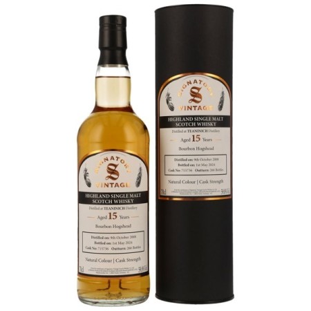 🌾Teaninich 15 year old 2008/2024 Bourbon Hogshead -715736 Signatory Vintage | Spirits Village