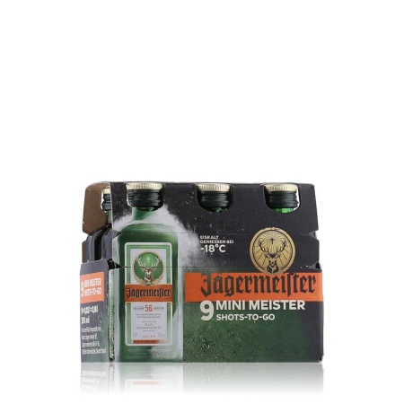 🌾Jägermeister Kräuterlikör Miniaturen 35% Vol. 9x0,02l | Spirits Village