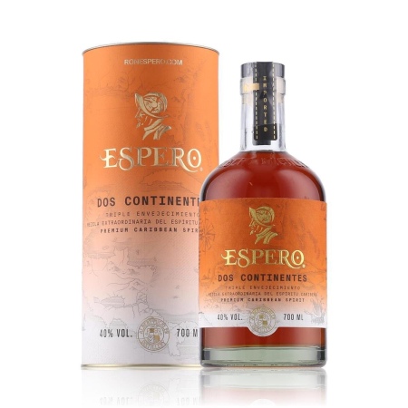 🌾Espero Dos Continentes Rum-Likör 40% Vol. 0,7l in Geschenkbox | Spirits Village