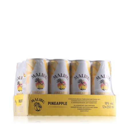 🌾Malibu Rum & Pineapple Dose 10% Vol. 12x0,25l | Spirits Village