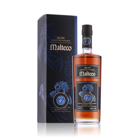 🌾Malteco 10 Years Suave de Panama Rum 40% Vol. 0,7l in Geschenkbox | Spirits Village