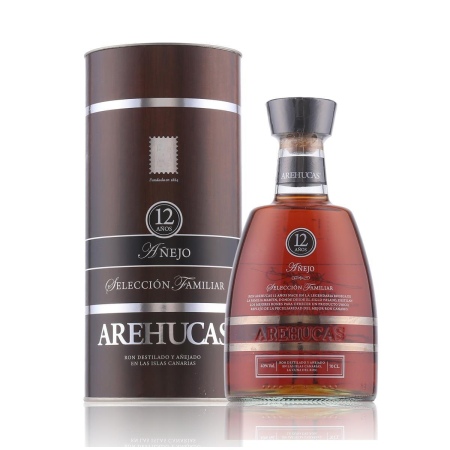 🌾Arehucas 12 Years Seleccion Familiar Rum 40% Vol. 0,7l in Geschenkbox | Spirits Village