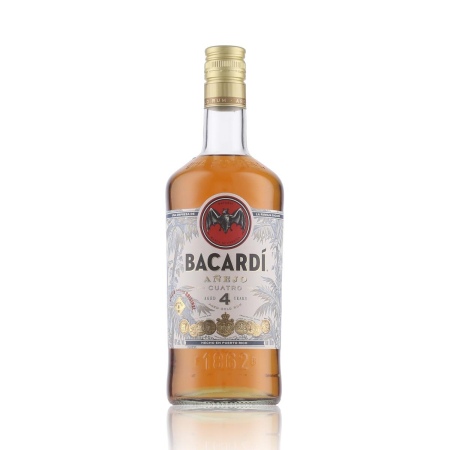 🌾Bacardi Anejo Cuatro 4 Years Rum 40% Vol. 0,7l | Spirits Village