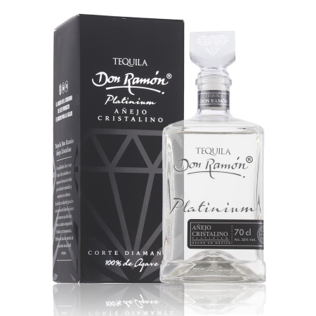 🌾Don Ramon Tequila Platinium Anejo Cristalino 35% Vol. 0,7l in Geschenkbox | Spirits Village