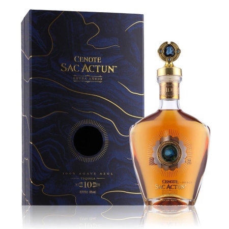 🌾Cenote 10 Years Sac Actun Extra Anejo Tequila 40% Vol. 0,7l in Geschenkbox | Spirits Village