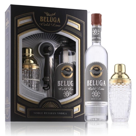 🌾Beluga Gold Line Vodka 40% Vol. 0,7l in Geschenkbox mit Shaker | Spirits Village