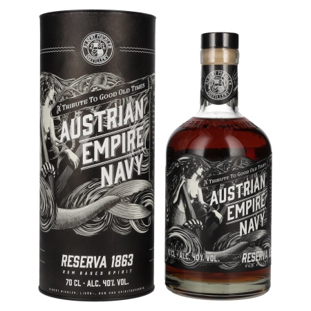 🌾Austrian Empire Navy RESERVA 1863 Rum Based Spirit 40% Vol. 0,7l in Geschenkbox | Spirits Village