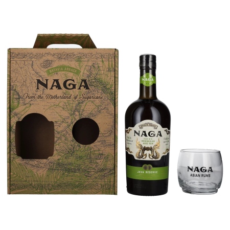 🌾Naga JAVA RESERVE Double Cask Aged 40% Vol. 0,7l in Geschenkbox mit Glas | Spirits Village